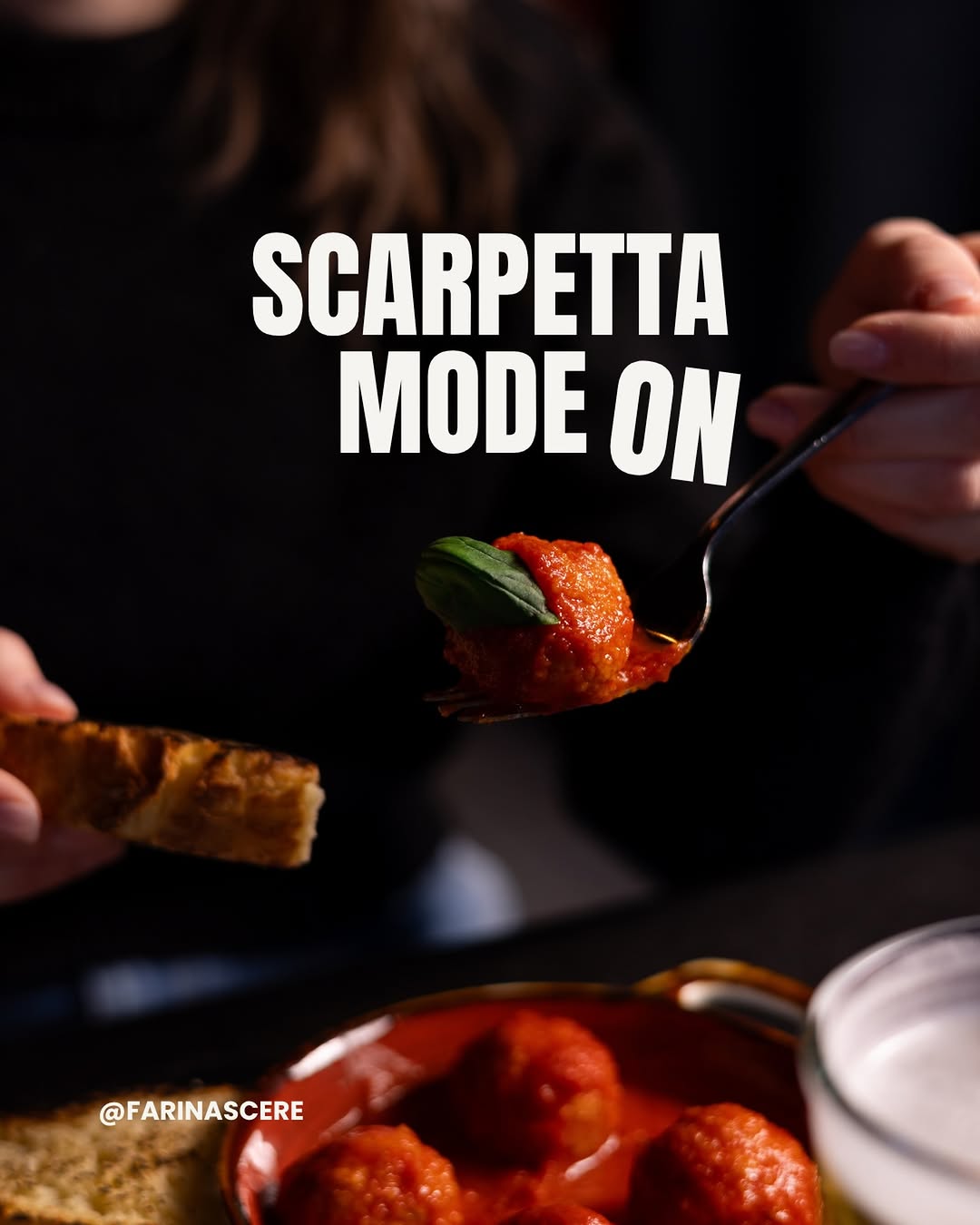 Le Polpette del Boss, polpette di manzo al sugo con pane tostato