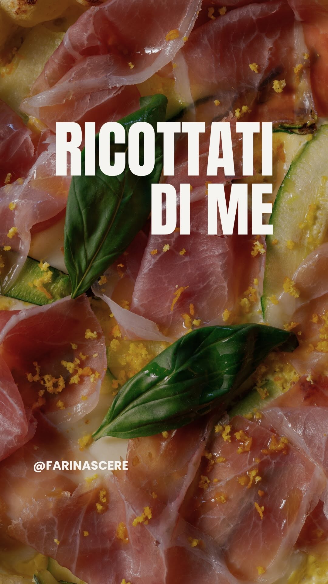 Pizza Ricottati di me con ricotta allo zafferano e zucchine